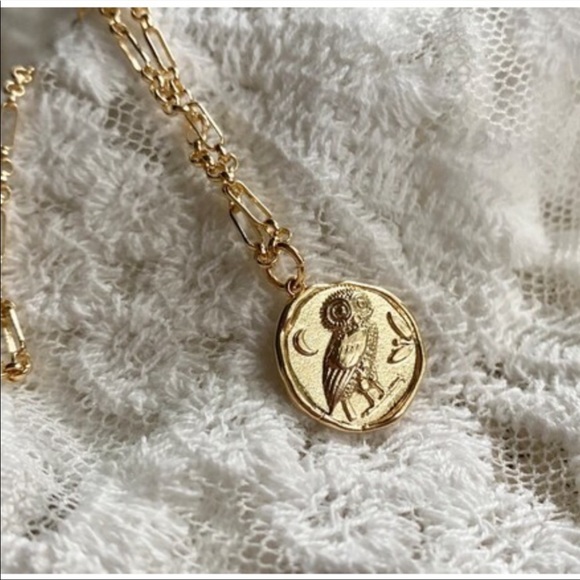 Dainty Athena Owl Necklace - Picture 2 of 4